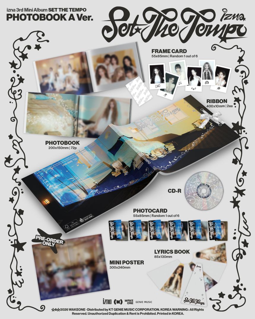 izna - 3rd Mini Album 'SET THE TEMPO' (Photobook ver.)