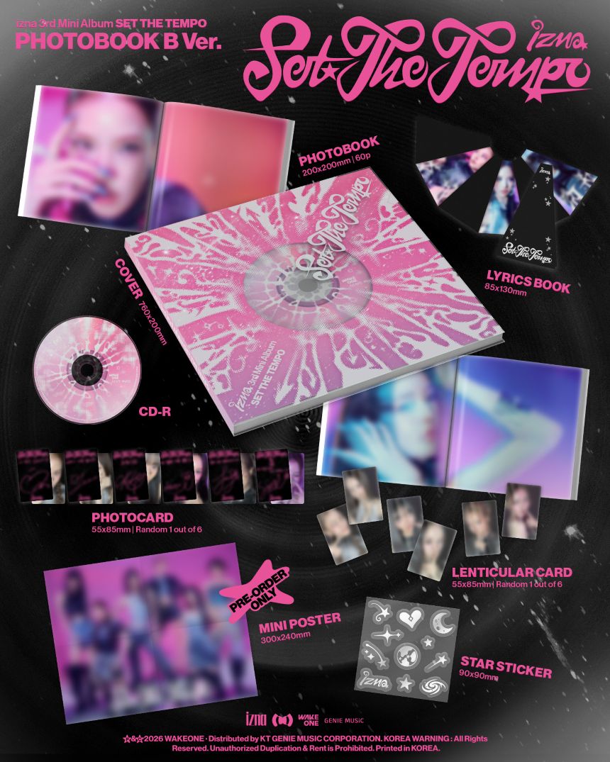 izna - 3rd Mini Album 'SET THE TEMPO' (Photobook ver.)