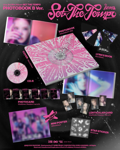 [PRE-ORDER] izna - 3rd Mini Album 'SET THE TEMPO' (Photobook ver.)