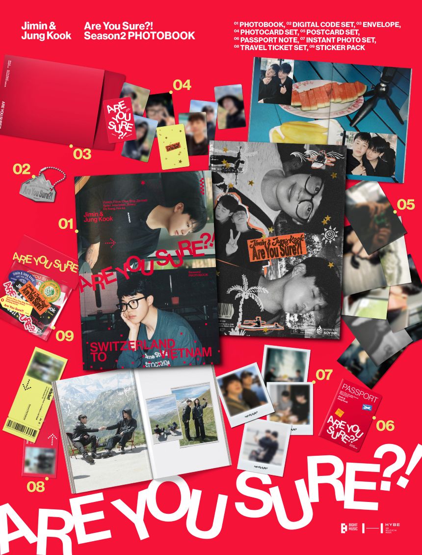 [PRE-ORDER] BTS - Jimin x Jungkook - 'Are You Sure?!' SEASON 2 Photobook