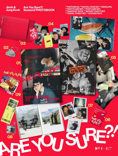 [PRE-ORDER] BTS - Jimin x Jungkook - 'Are You Sure?!' SEASON 2 Photobook