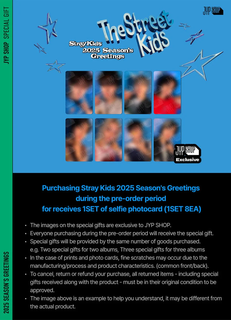 [PRE-ORDER] Stray Kids - 2025 Season's Greetings 'The Street Kids' + JYP Shop POB