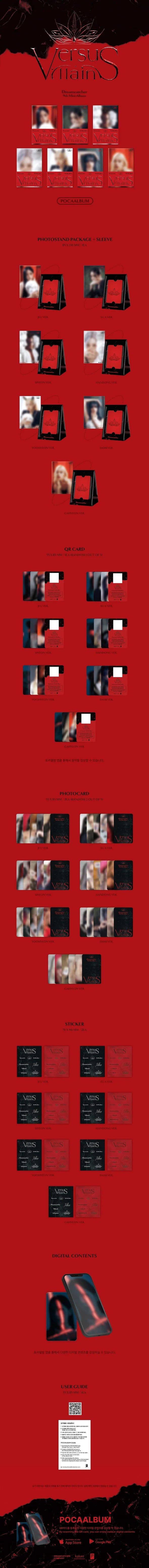 Dreamcatcher 드림캐쳐 - 9th Mini-Album 'VillainS' (POCA Album)