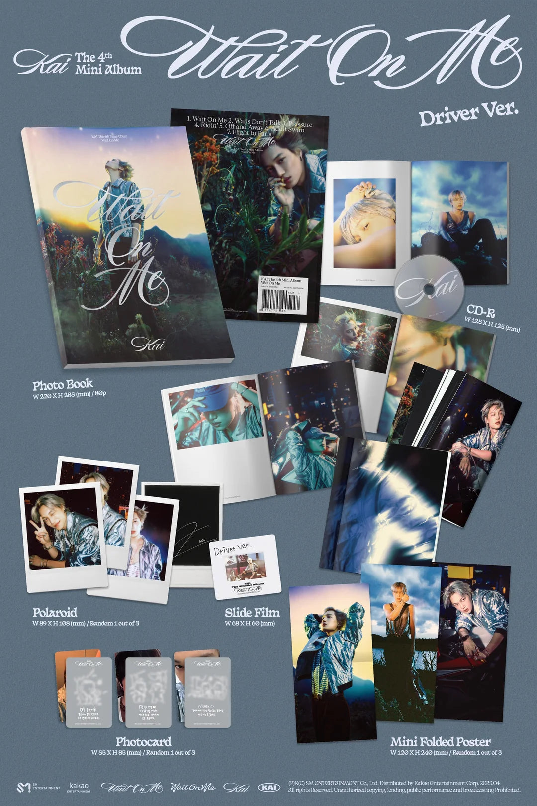 [PRE-ORDER] EXO - KAI - 4th Mini-Album 'Wait On Me' (Photo Book Version) + Apple Music POB Photocard