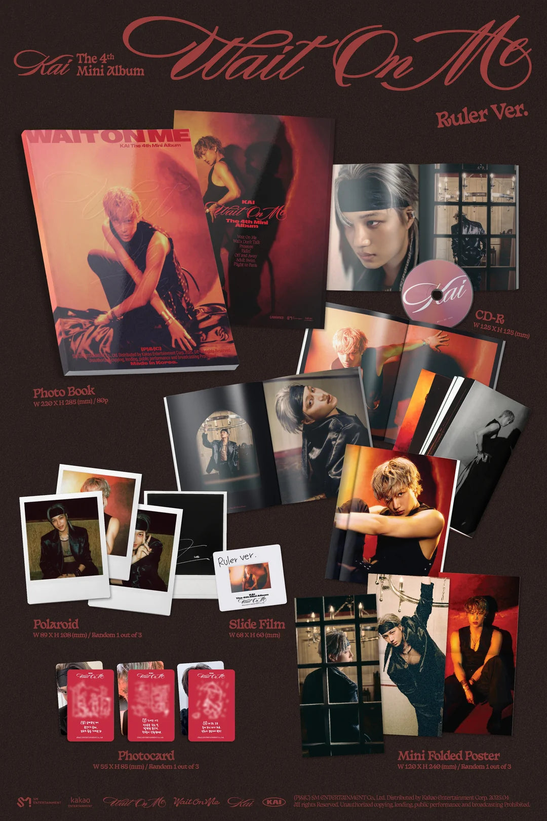 [PRE-ORDER] EXO - KAI - 4th Mini-Album 'Wait On Me' (Photo Book Version) + Apple Music POB Photocard
