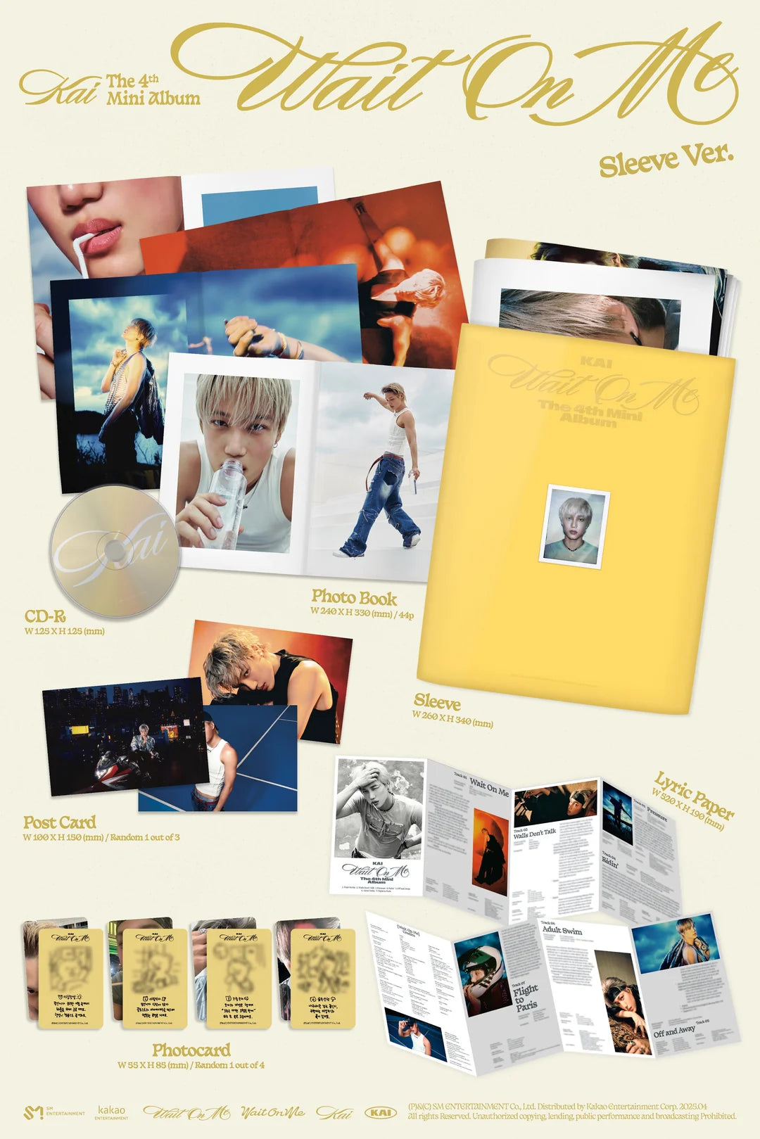 EXO - KAI - 4th Mini-Album 'Wait On Me' (Sleeve Version)
