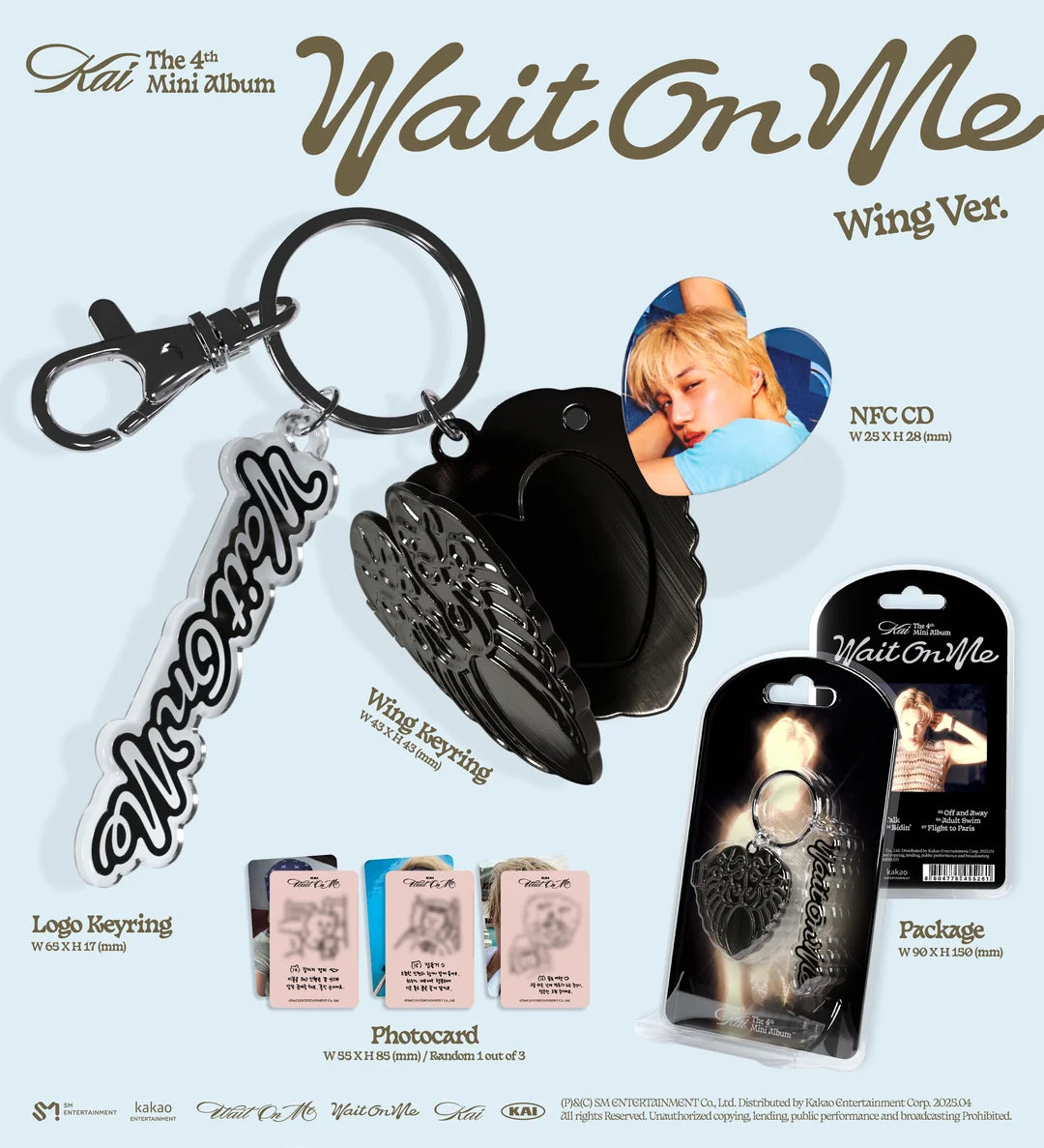 EXO - KAI - 4th Mini-Album 'Wait On Me' (Wing Version) (SMART ALBUM)