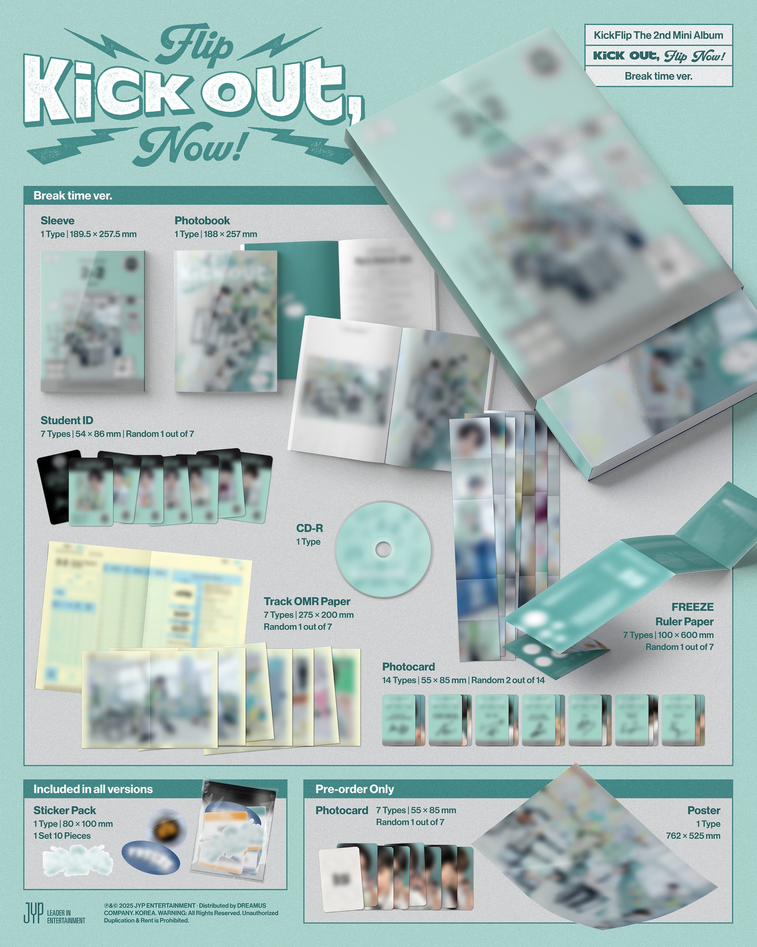 KickFlip - 2nd Mini-Album 'Kick Out, Flip Now!' (Standard Version)