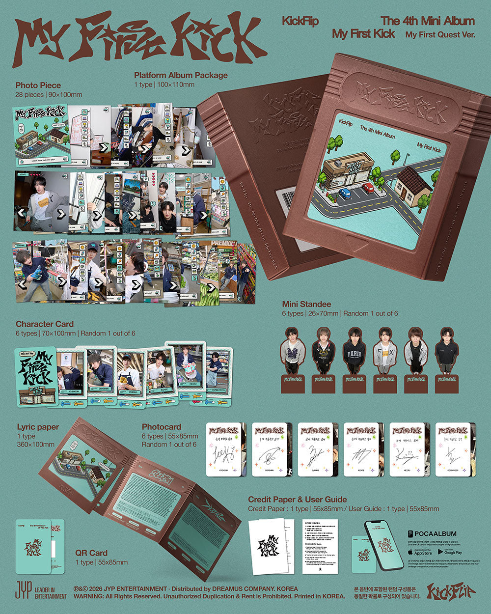 KICKFLIP - 4th Mini Album 'My First Kick' (My First Quest Ver.)