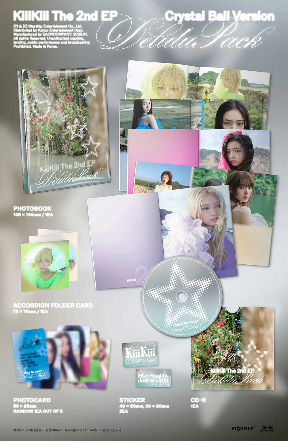 KiiiKiii - 2nd EP 'Delulu Pack' (Crystal Ball ver.)