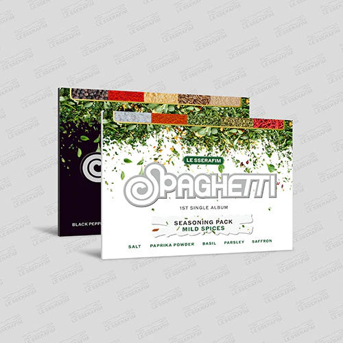 [PRE-ORDER] LE SSERAFIM - 1st Single Album 'SPAGHETTI' (Weverse Albums ver.) + Apple Music Hand Mirror POB