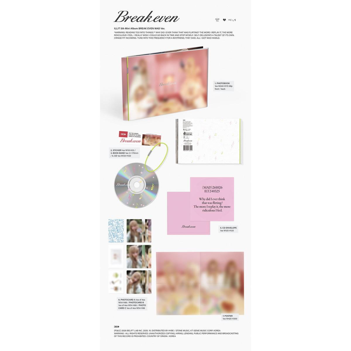 [PRE-ORDER] ILLIT - 5th Mini Album 'BREAK EVEN' (hello82 Exclusive)