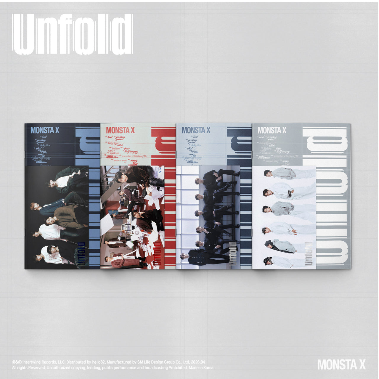MONSTA X - 'Unfold' (Standard ver.) (RANDOM MEMBER SIGNED)