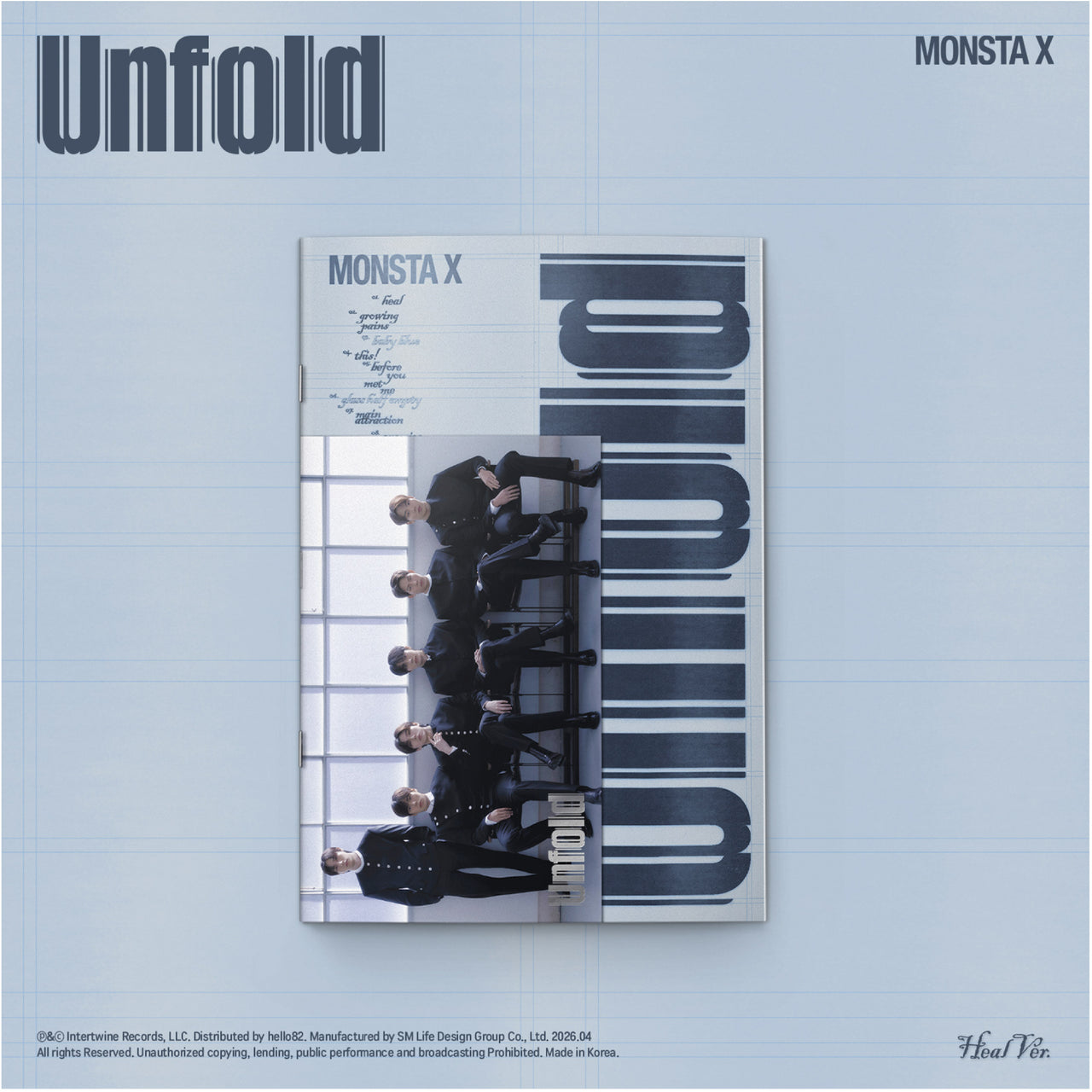 MONSTA X - 'Unfold' (Standard ver.) (RANDOM MEMBER SIGNED)
