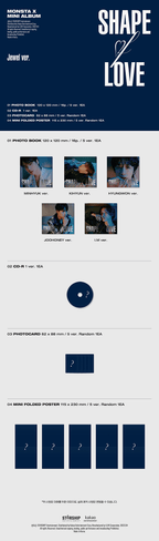MONSTA X - 11th Mini-Album 'SHAPE of LOVE' (Jewel Case)