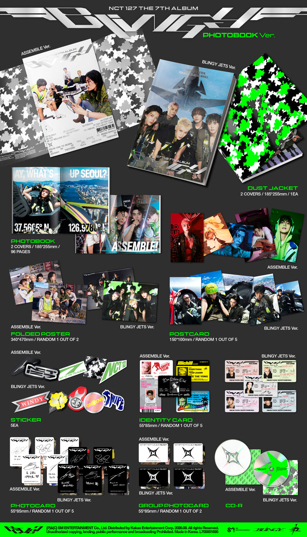 NCT 127 - 7th Album 'BLINGY' (Photobook ver.)