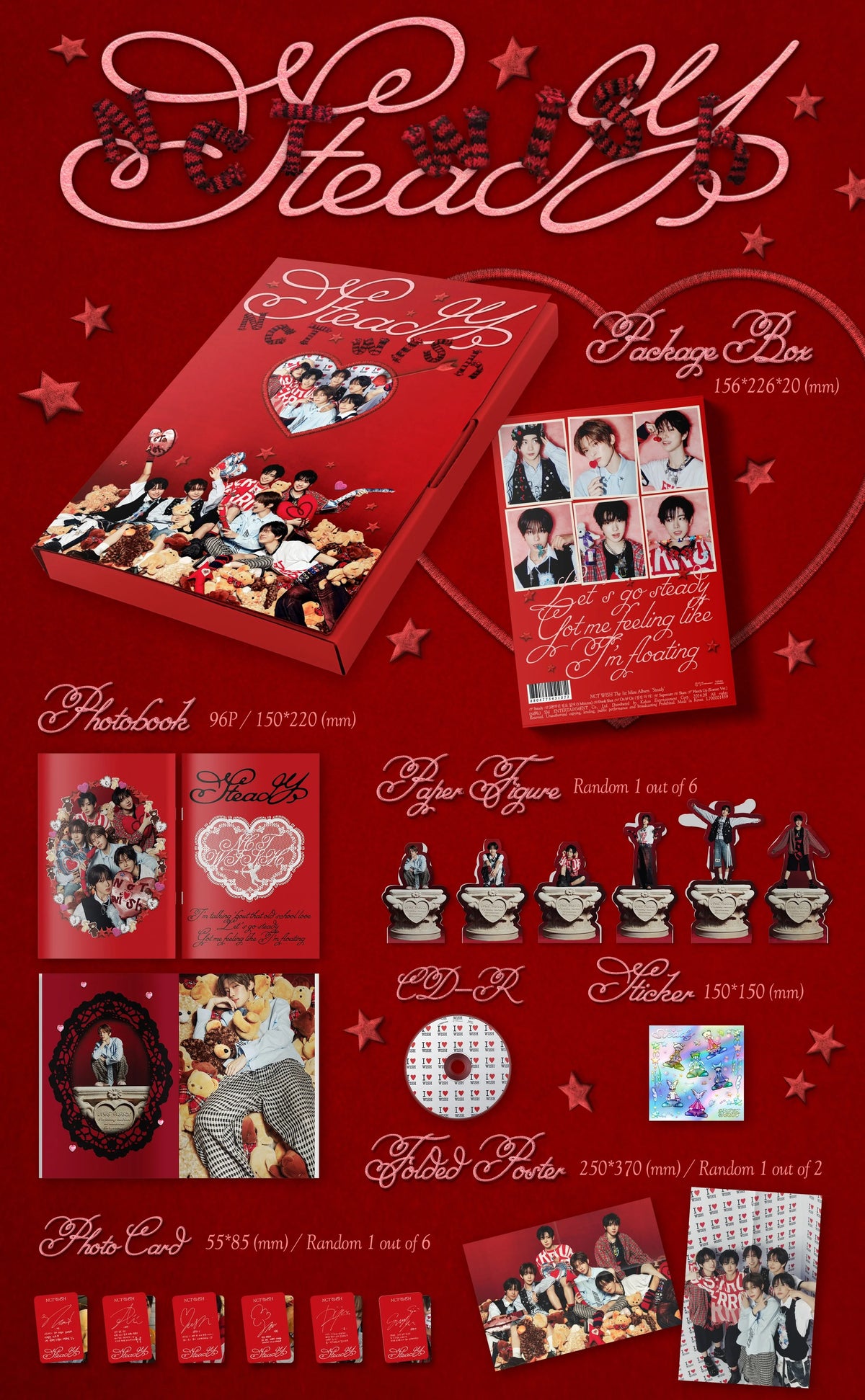 NCT WISH - 1st Mini-Album 'Steady' (Photobook Version)