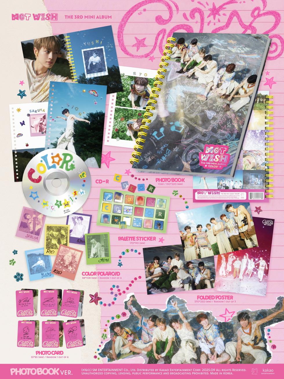NCT WISH - The 3rd Mini Album 'COLOR' (Photobook version)