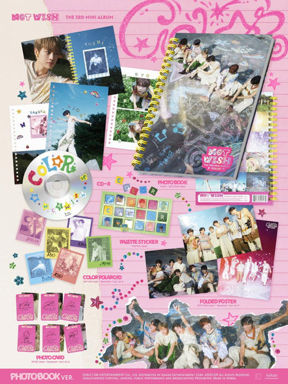 NCT WISH - The 3rd Mini Album 'COLOR' (Photobook version)
