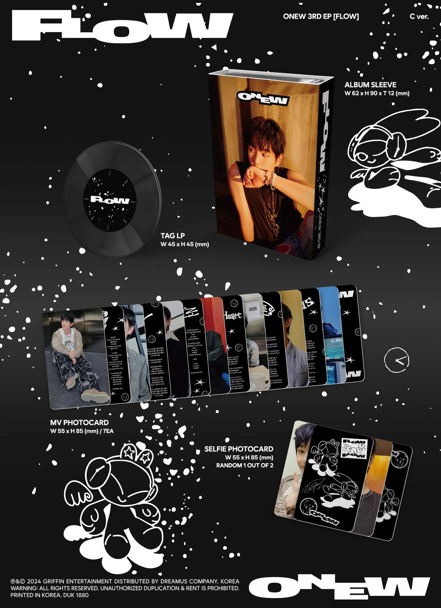 SHINee トート 公式 韓国 sum SHINee - ONEW - 3rd Mini-Album 'FLOW' (PLATFORM ALBUM NEMO