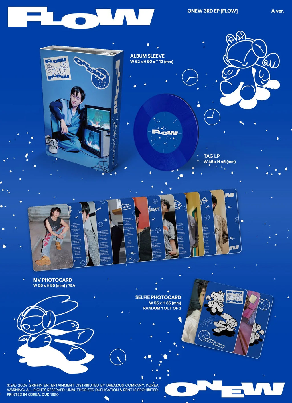[FINAL SALE] SHINee - ONEW - 3rd Mini-Album 'FLOW' (PLATFORM ALBUM NEMO Version)
