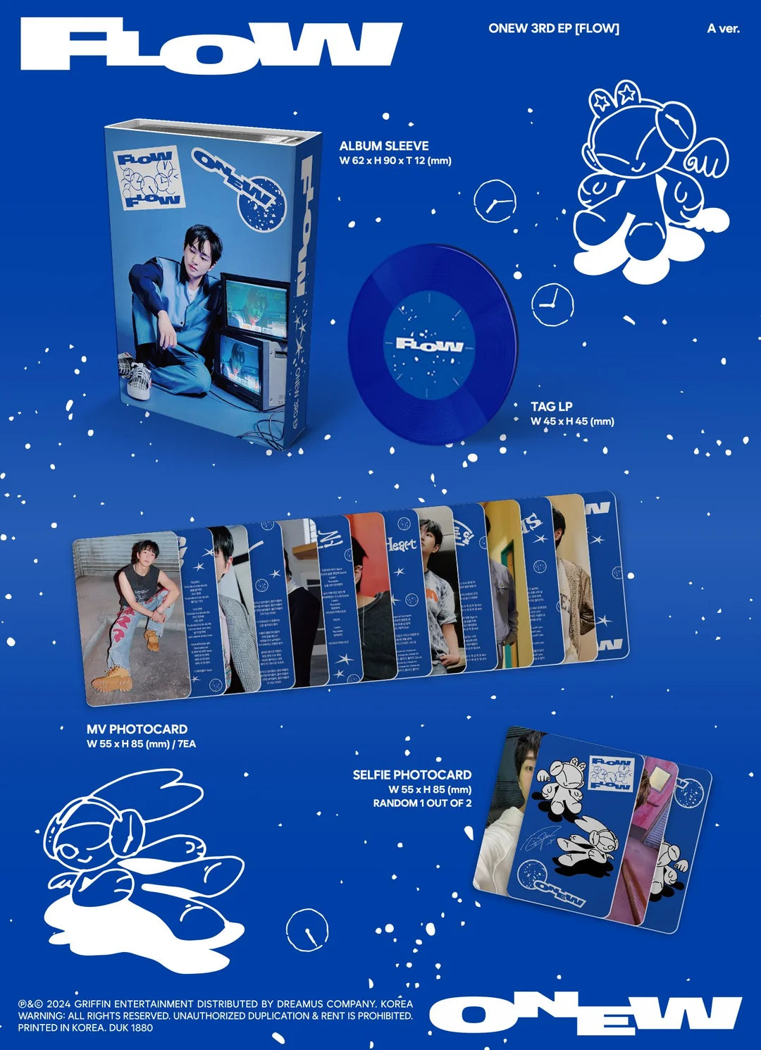 [FINAL SALE] SHINee - ONEW - 3rd Mini-Album 'FLOW' (PLATFORM ALBUM NEMO Version)