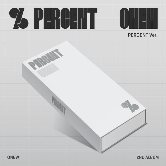 SHINee - ONEW - 2nd Album 'Percent' (PERCENT ver.) + Apple Music Photocard POB