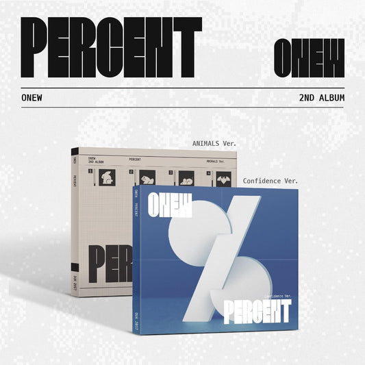 SHINee - ONEW - 2nd Album 'Percent' (Digipack ver.) + Apple Music Photocard POB