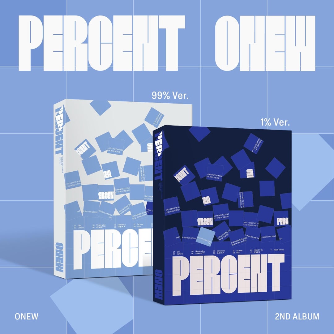 [PRE-ORDER] SHINee - ONEW - 2nd Album 'Percent' (Standard ver.) + Apple Music Photocard POB