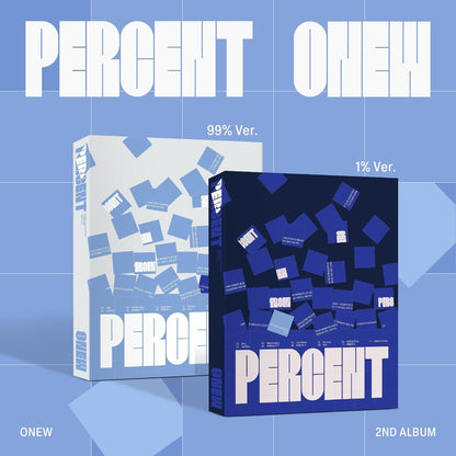 [PRE-ORDER] SHINee - ONEW - 2nd Album 'Percent' (Standard ver.) + Apple Music Photocard POB