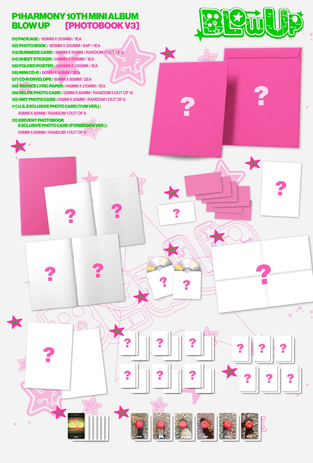 [PRE-ORDER] P1Harmony - 10th Mini Album 'BLOW UP' (Photobook ver.) - 82EVENT Exclusive