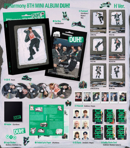 P1Harmony - 8th Mini-Album 'DUH!' (H Ver.)(Compact Version)