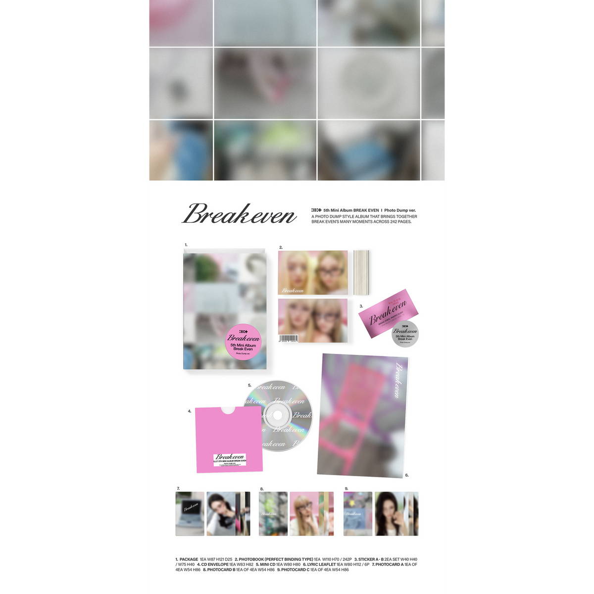 [PRE-ORDER] ILLIT - 5th Mini Album 'BREAK EVEN' (PHOTO DUMP ver.)