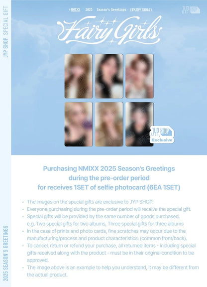 [PRE-ORDER] NMIXX - 2025 Season's Greetings 'Fairy Girls' + JYP Shop POB