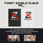 [FINAL SALE] CRAXY - 1st Single Album 'RE_' [ALL MEMBERS SIGNED ALBUM] + Kloud Fansign Exclusive Photocards