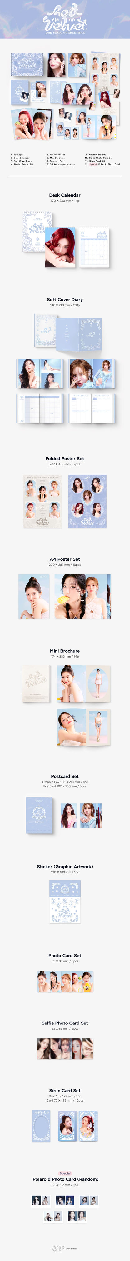 [PRE-ORDER] Red Velvet - 2025 Season's Greetings + POB Photocard Set