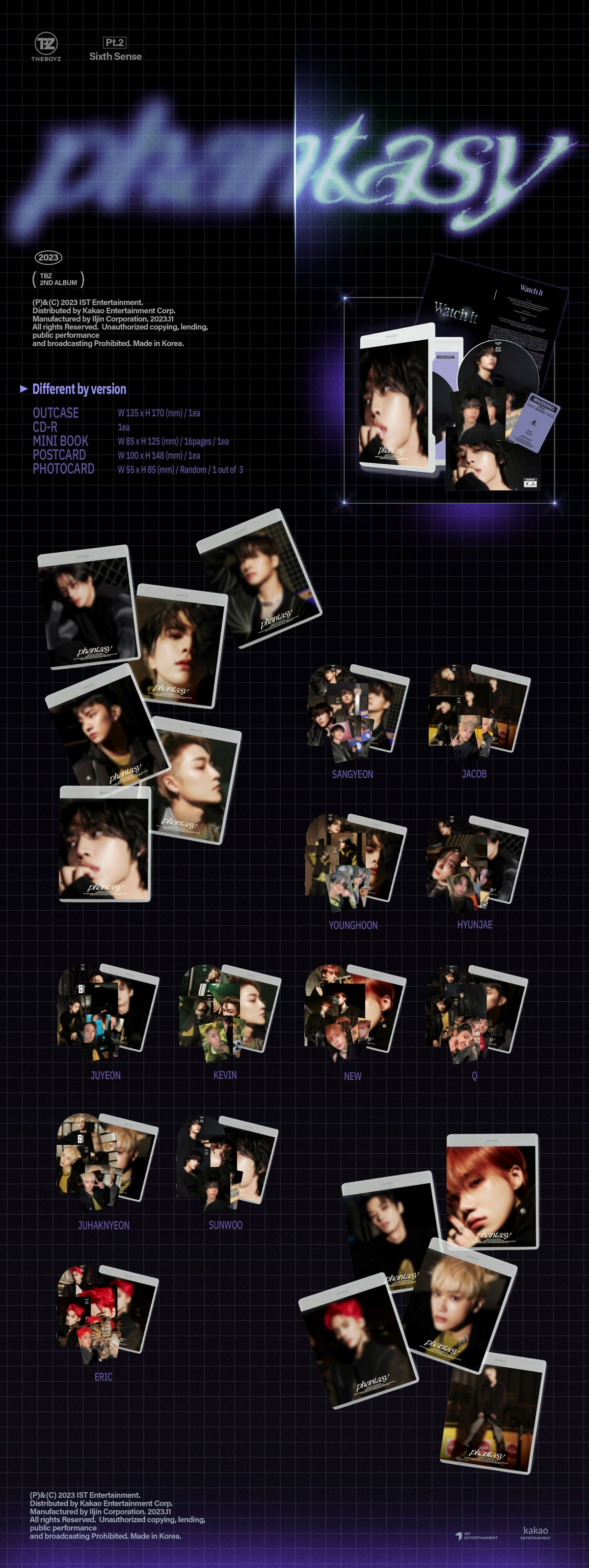 THE BOYZ - 2nd Album 'PHANTASY Part. 2 Sixth Sense' (DVD Version)