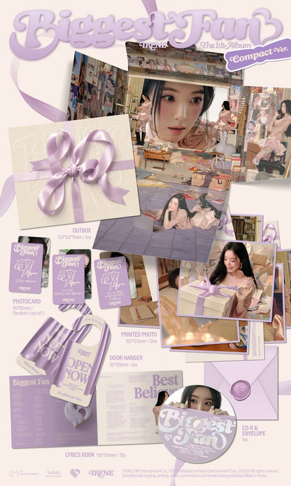 [PRE-ORDER] Red Velvet - IRENE - 1st Album 'Biggest Fan' (Compact Ver.) + Apple Music Photocard POB