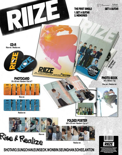 RIIZE - 1st Single Album 'Get A Guitar' + Apple Music POB
