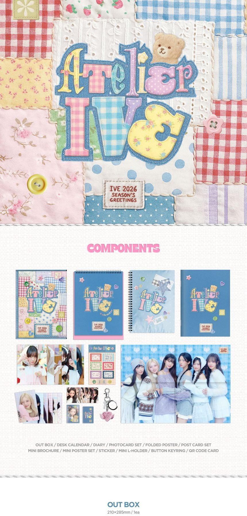 [PRE-ORDER] IVE - 2026 SEASON'S GREETINGS 'ATELIER IVE' + Selfie Photocard POB