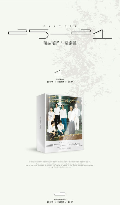 [PRE-ORDER] ENHYPEN - 2026 SEASON'S GREETINGS 'Twentyfive - Twentyone'