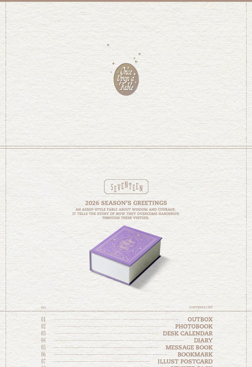 [PRE-ORDER] SEVENTEEN - 2026 SEASON'S GREETINGS 'Once Upon a Fable'