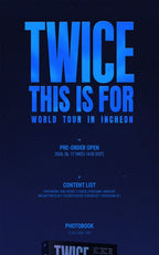 TWICE - 'THIS IS FOR' WORLD TOUR IN INCHEON DVD + Ticket POB
