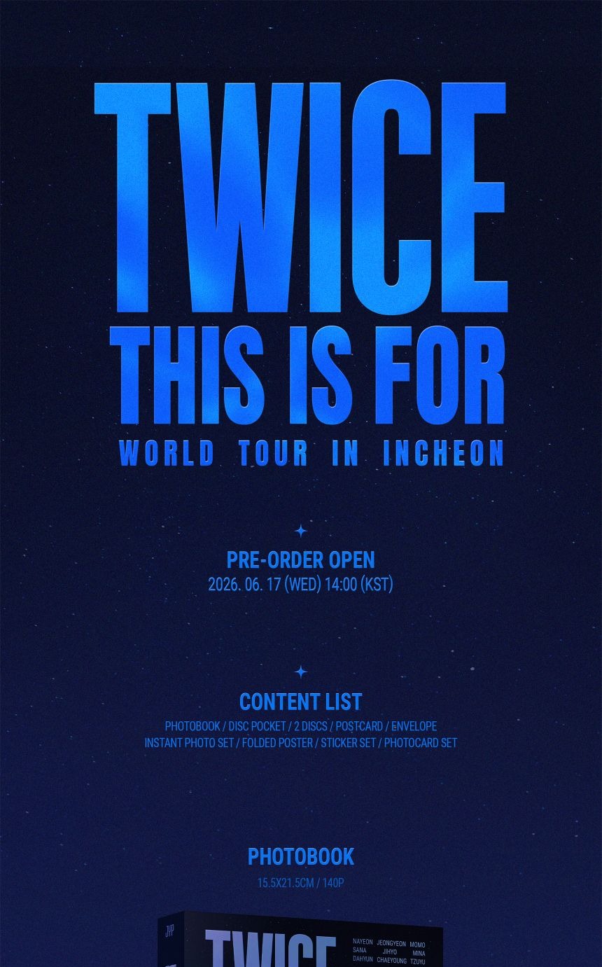TWICE - 'THIS IS FOR' WORLD TOUR IN INCHEON DVD + Ticket POB