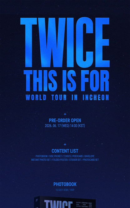 [PRE-ORDER] TWICE - 'THIS IS FOR' WORLD TOUR IN INCHEON DVD + Ticket POB