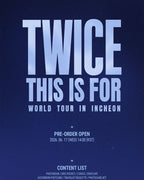 TWICE - 'THIS IS FOR' WORLD TOUR IN INCHEON Blu-Ray + Ticket POB