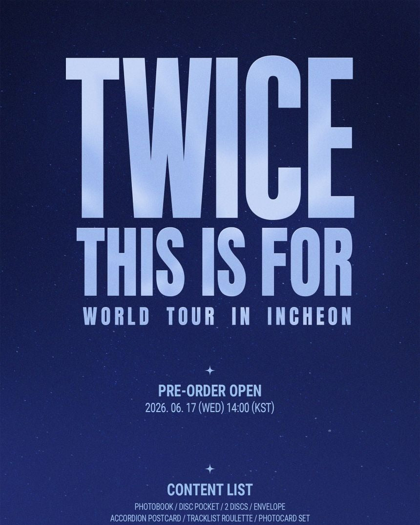 TWICE - 'THIS IS FOR' WORLD TOUR IN INCHEON Blu-Ray + Ticket POB