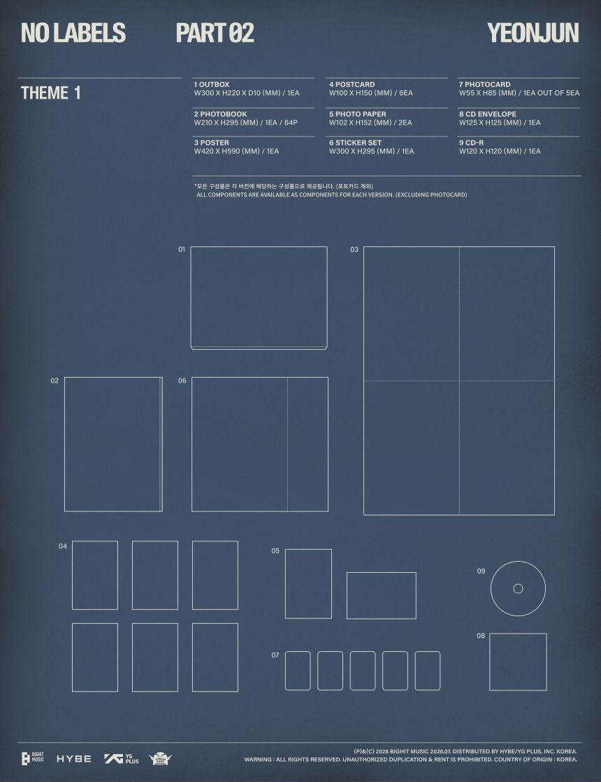 [PRE-ORDER] TXT - YEONJUN - 'NO LABELS: PART 02' (Photobook ver.) + MAKESTAR Photocard POB