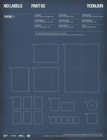 [PRE-ORDER] TXT - YEONJUN - 'NO LABELS: PART 02' (Photobook ver.) + MAKESTAR Photocard POB