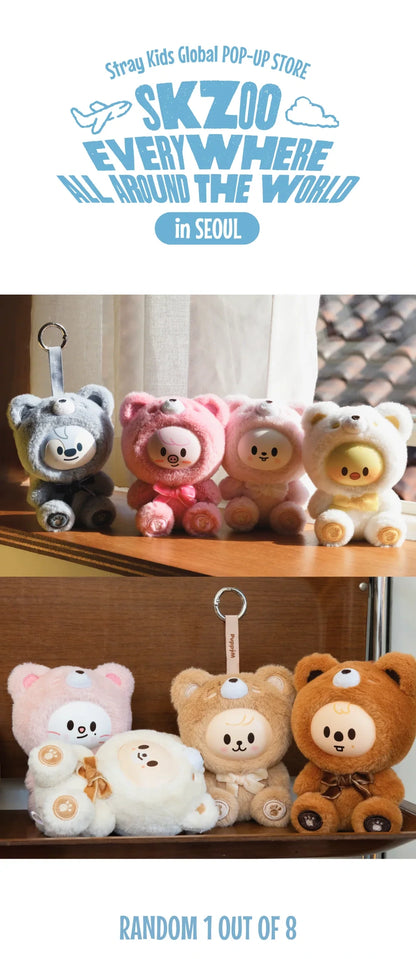 [PRE-ORDER] STRAY KIDS - 'SKZOO EVERYWHERE ALL AROUND THE WORLD' MD - SKZOO SECRET KEYRING TOY Ver. (RANDOM)